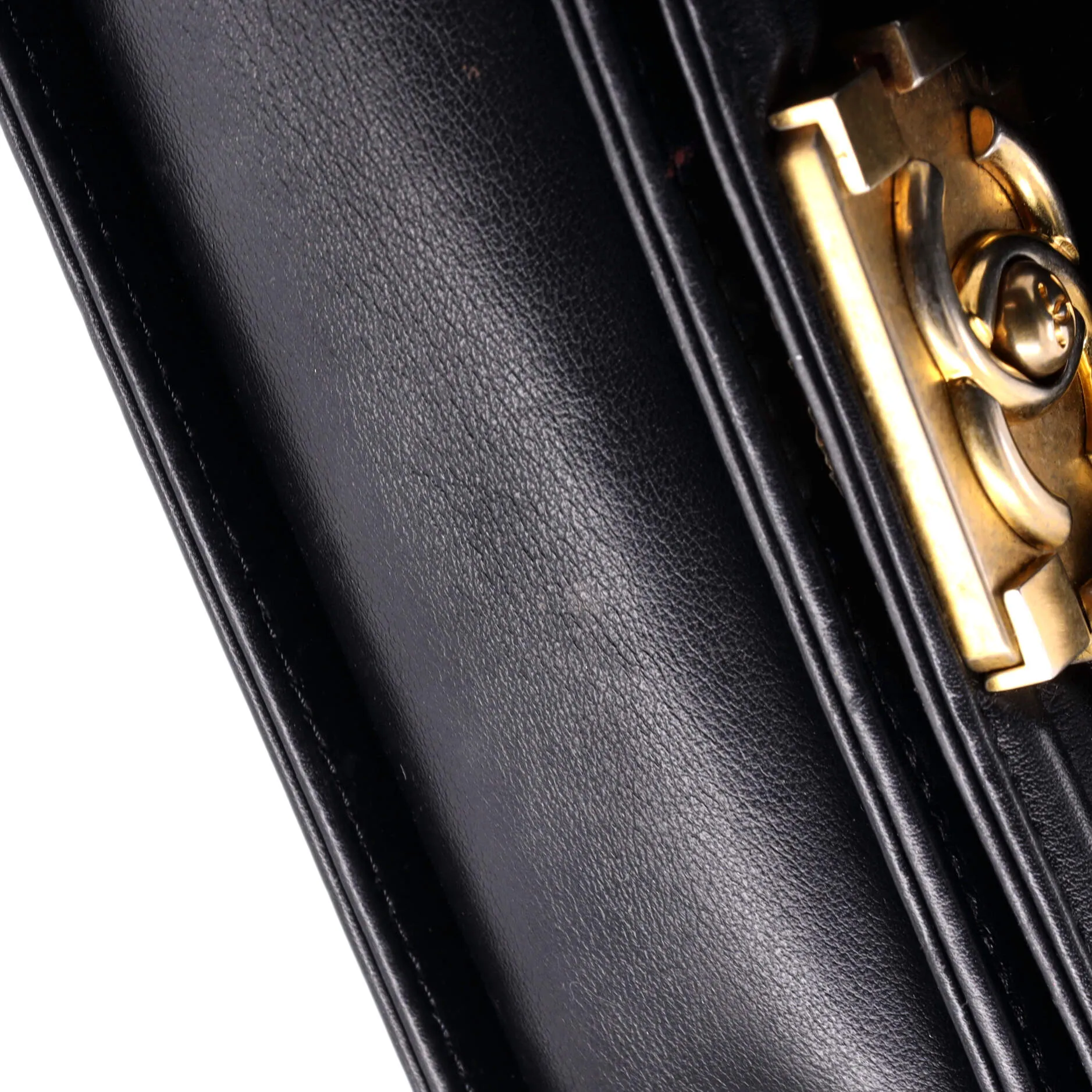 Chanel Top Handle Boy Flap Bag Fur Small