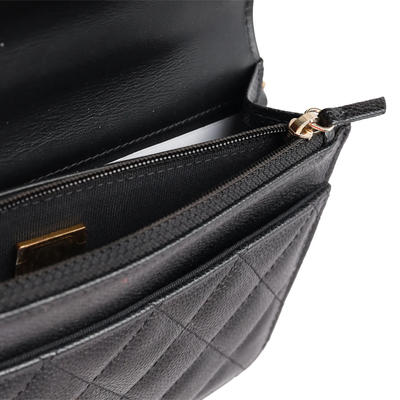 Chanel Top Handle Wallet on Chain