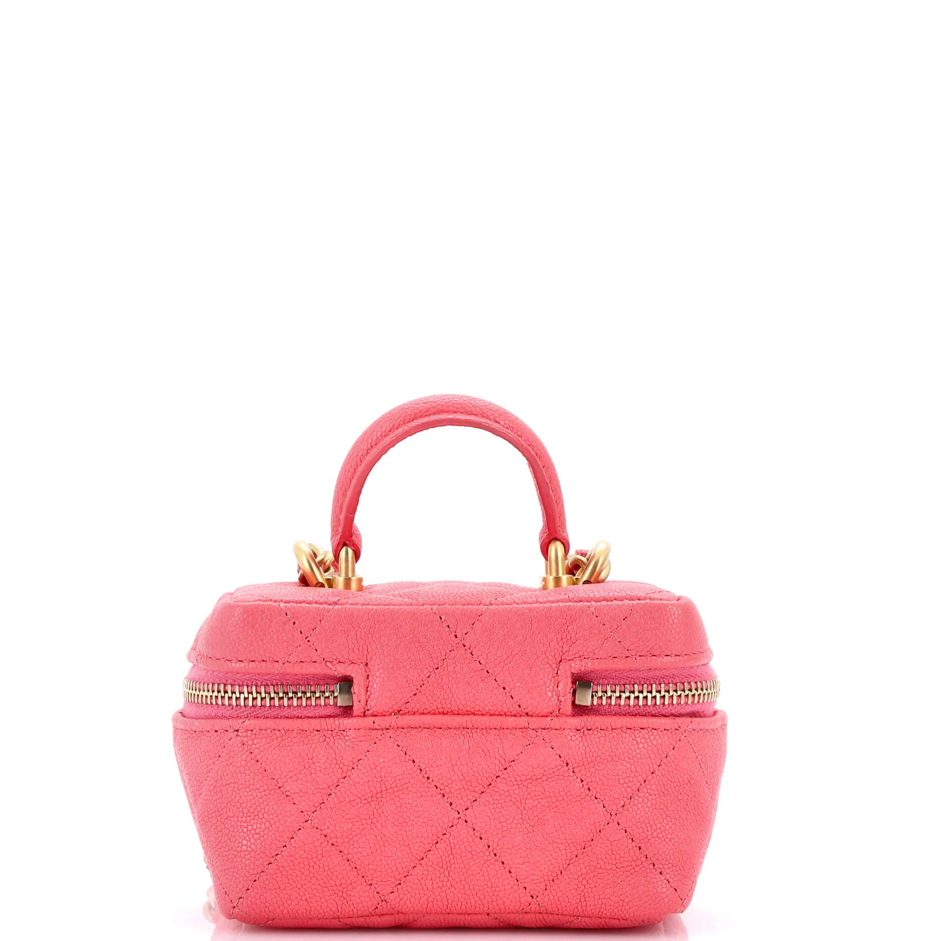 Chanel Top Handle Zip Around Vanity Case