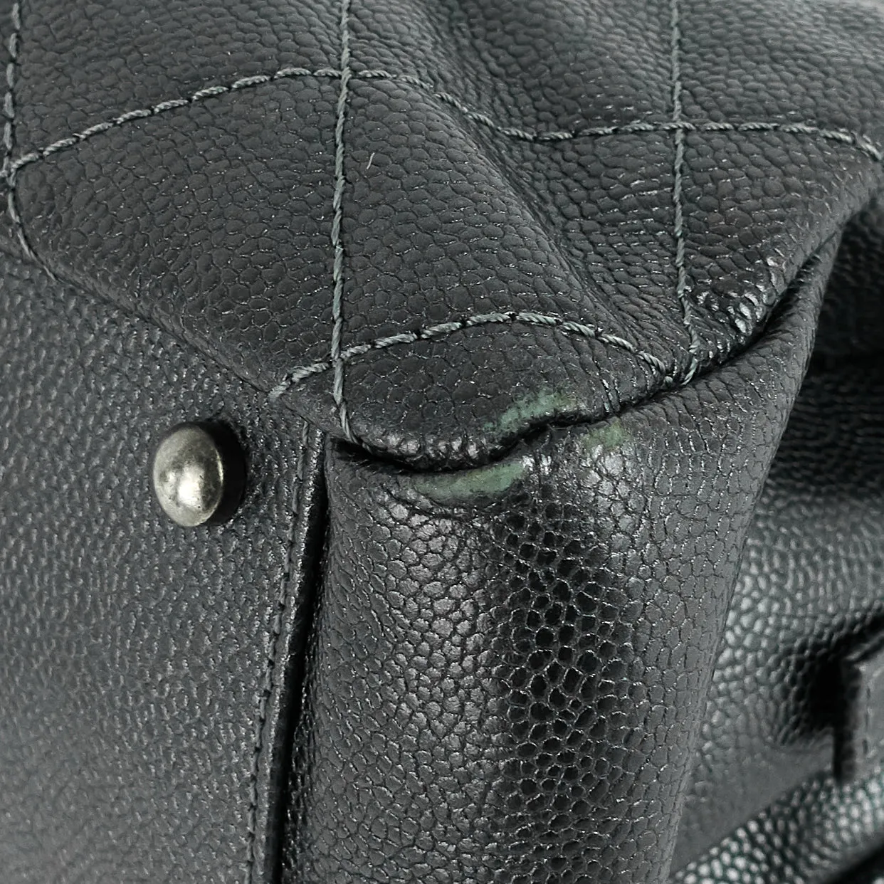 Chic Small Caviar Tote Bag