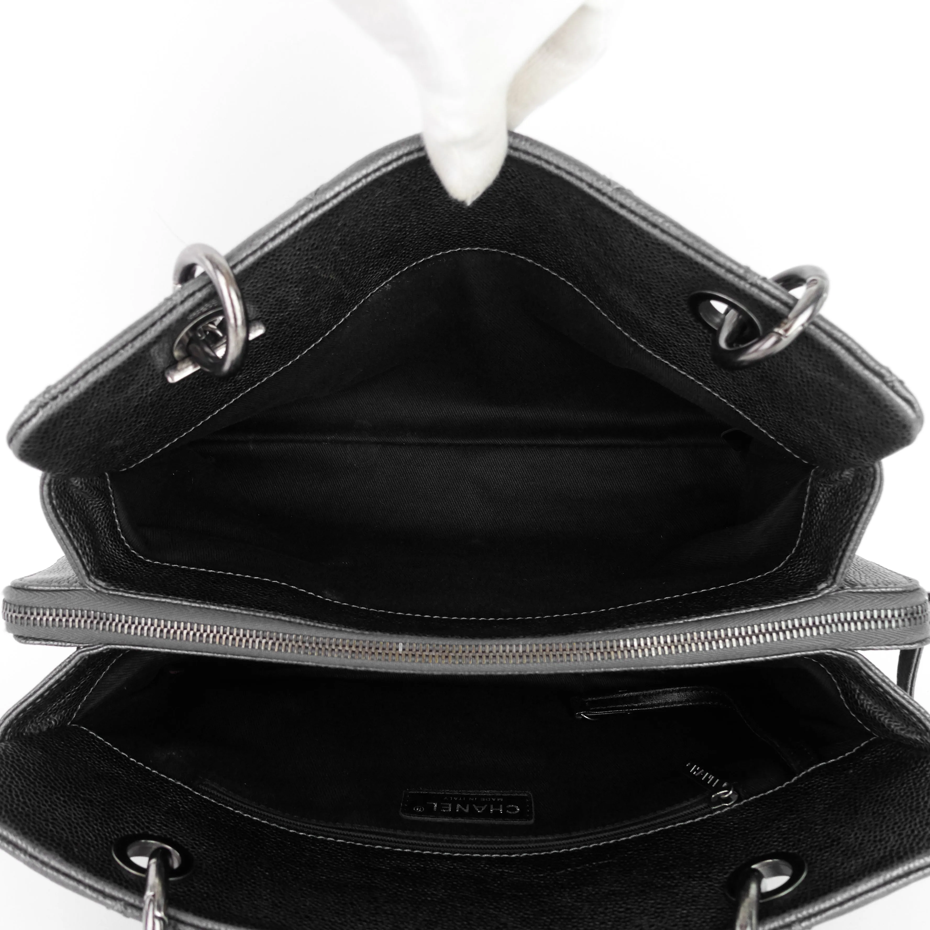 Chic Small Caviar Tote Bag