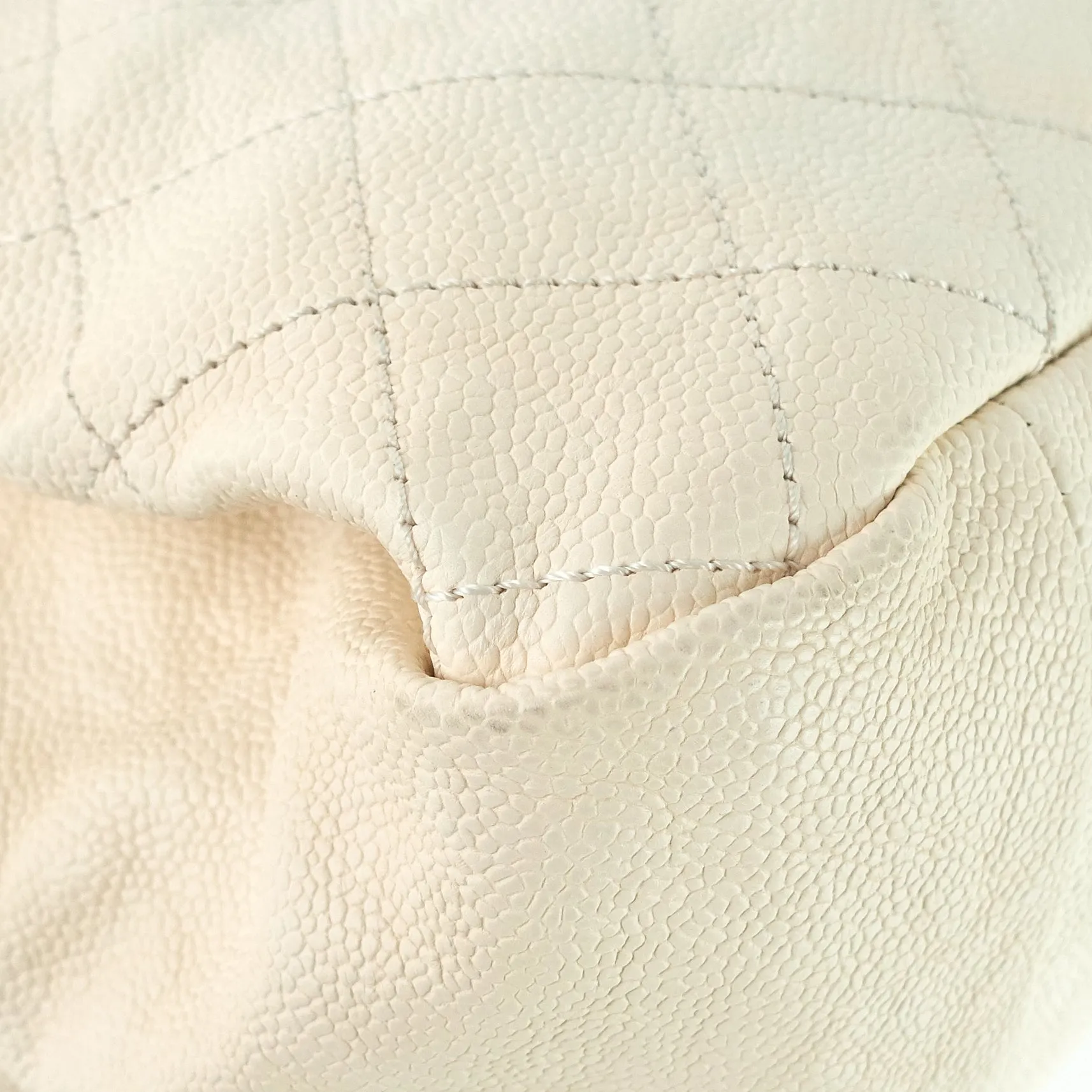 Chic Small Matelass Caviar Leather Tote Bag