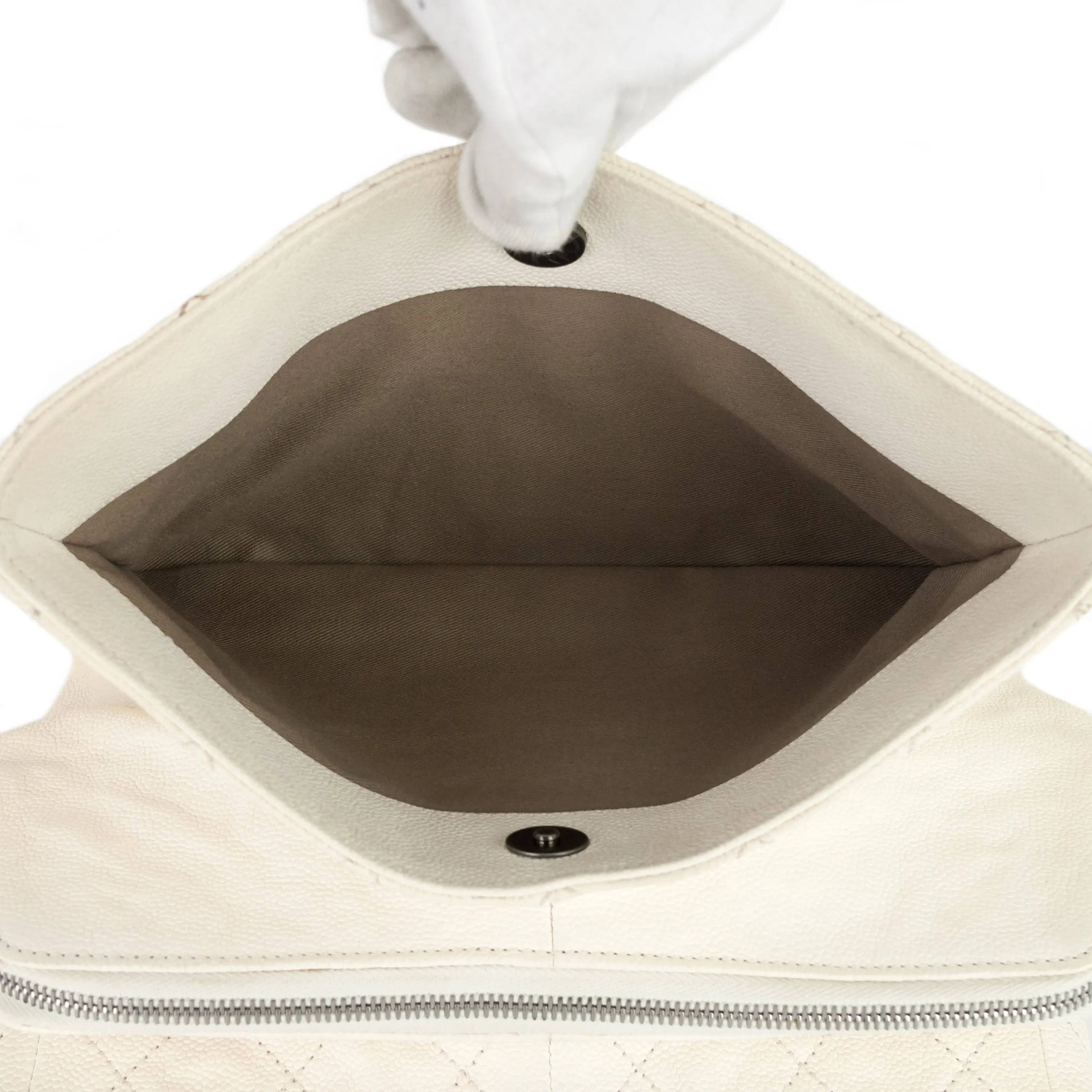 Chic Small Matelass Caviar Leather Tote Bag