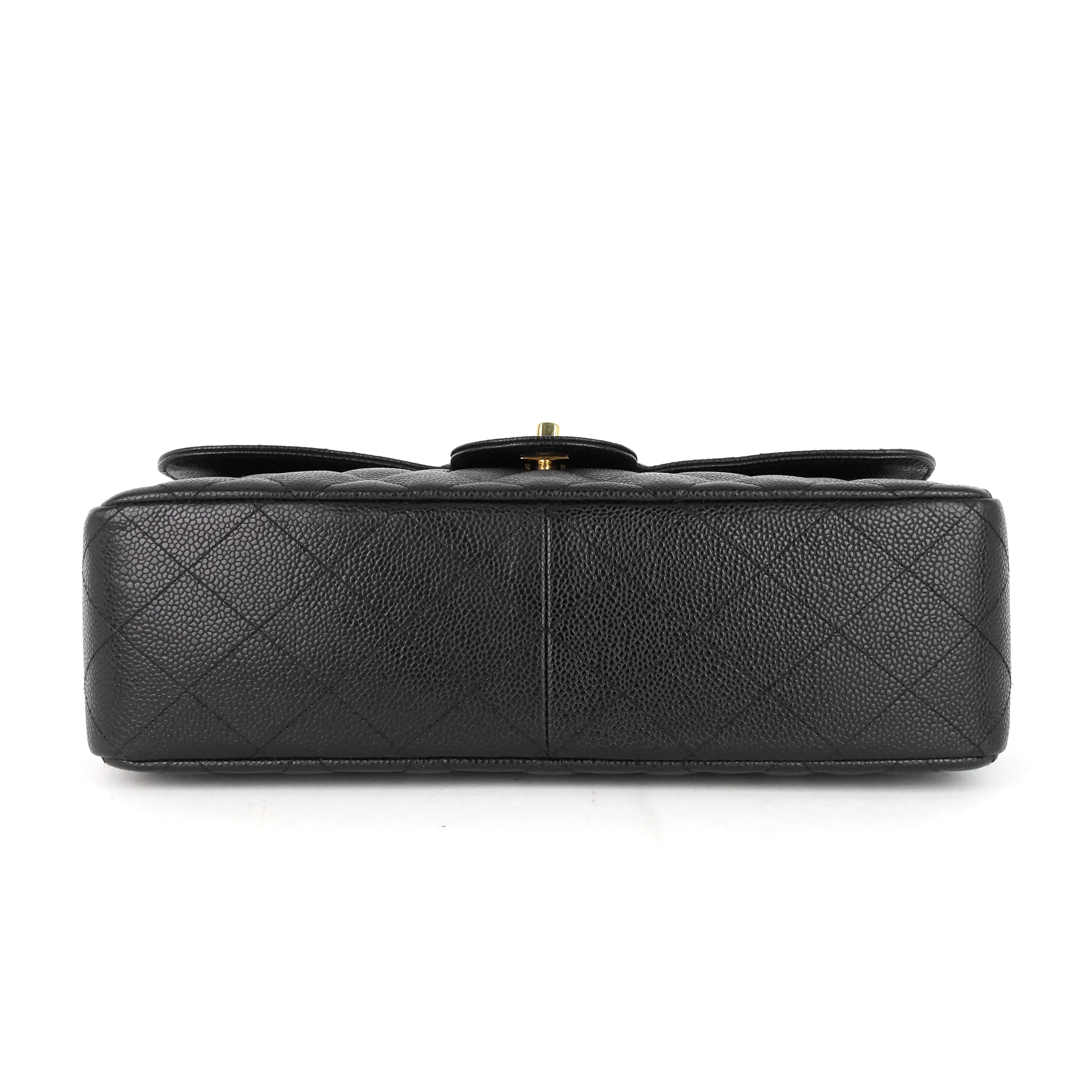 Classic Single Flap Jumbo Caviar Leather Bag