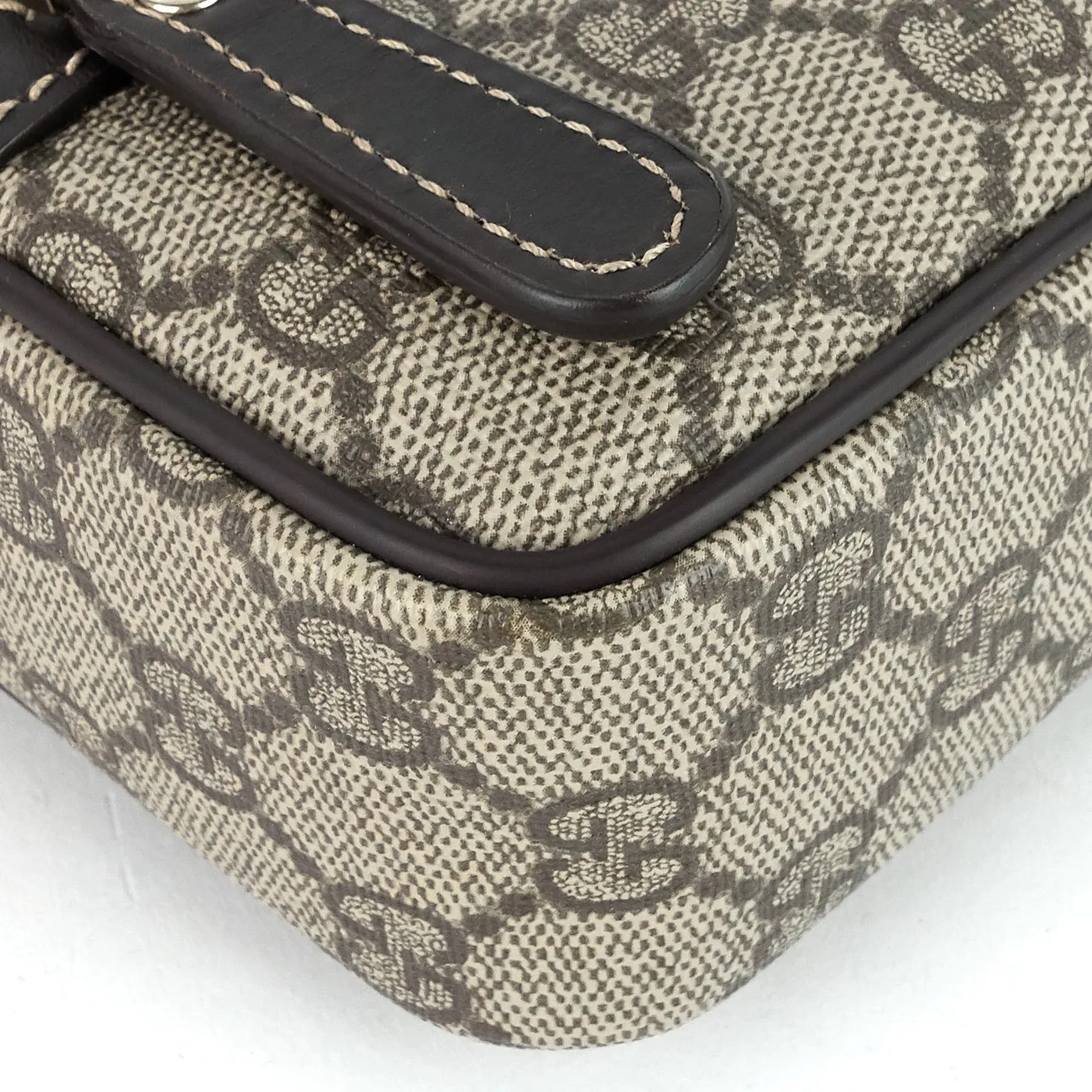 Front Zip GG Supreme Canvas Camera Bag