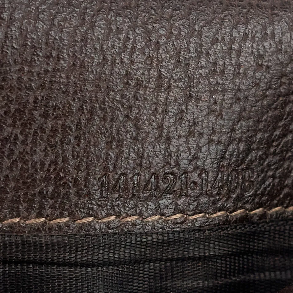 GG Canvas D-Ring Compact Wallet