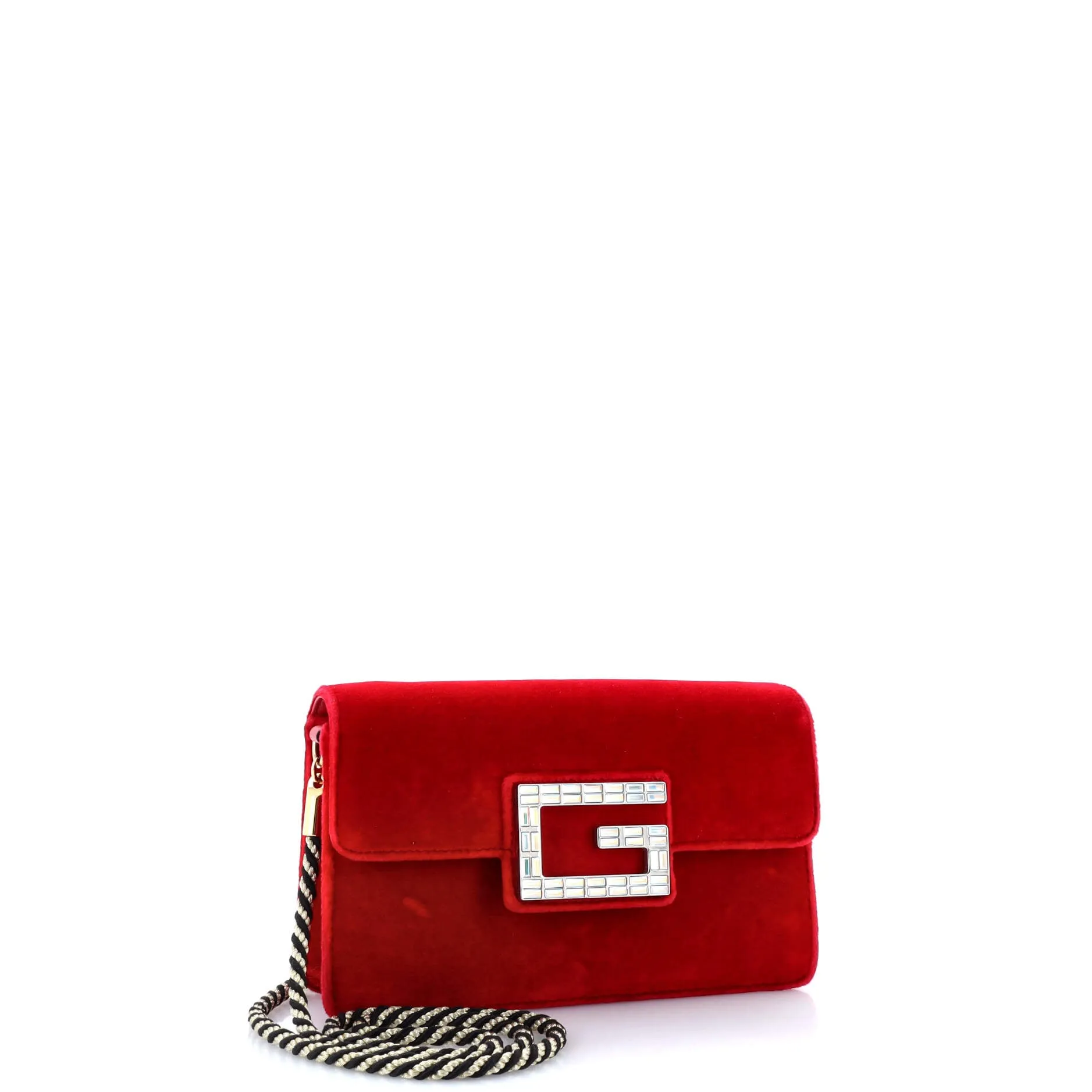Gucci G Broadway Shoulder Bag Velvet