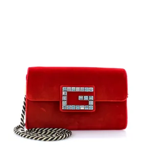 Gucci G Broadway Shoulder Bag Velvet