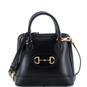 Gucci Horsebit Top Handle Bag Leather