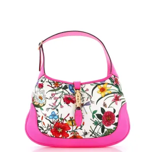 Gucci Jackie Hobo Flora Canvas With