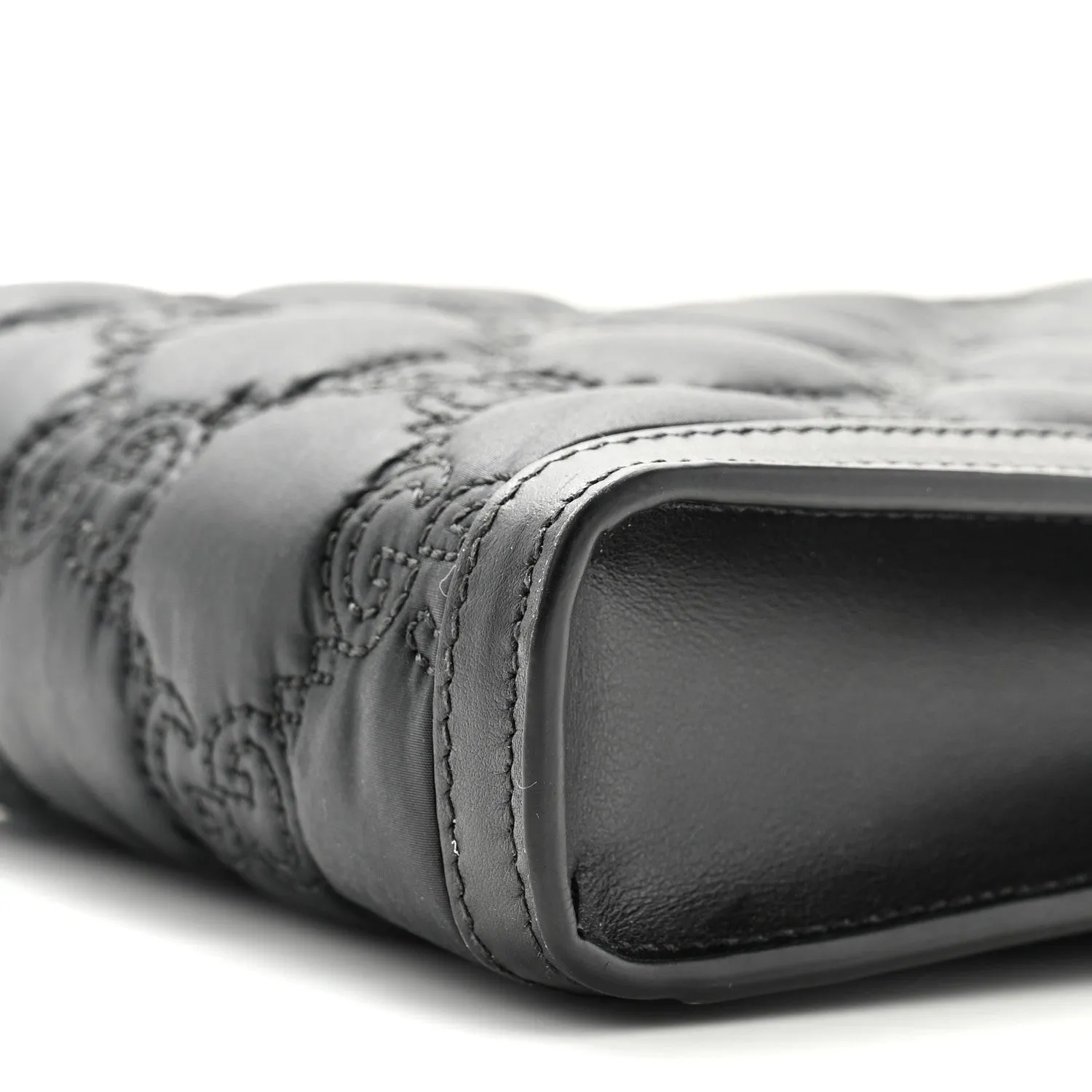 Gucci Nylon Calfskin Enamel Gg Matelasse