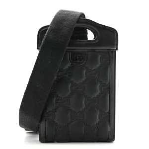 Gucci Nylon Calfskin Enamel Gg Matelasse