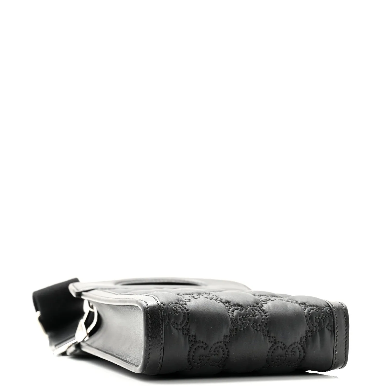 Gucci Nylon Calfskin Enamel Gg Matelasse