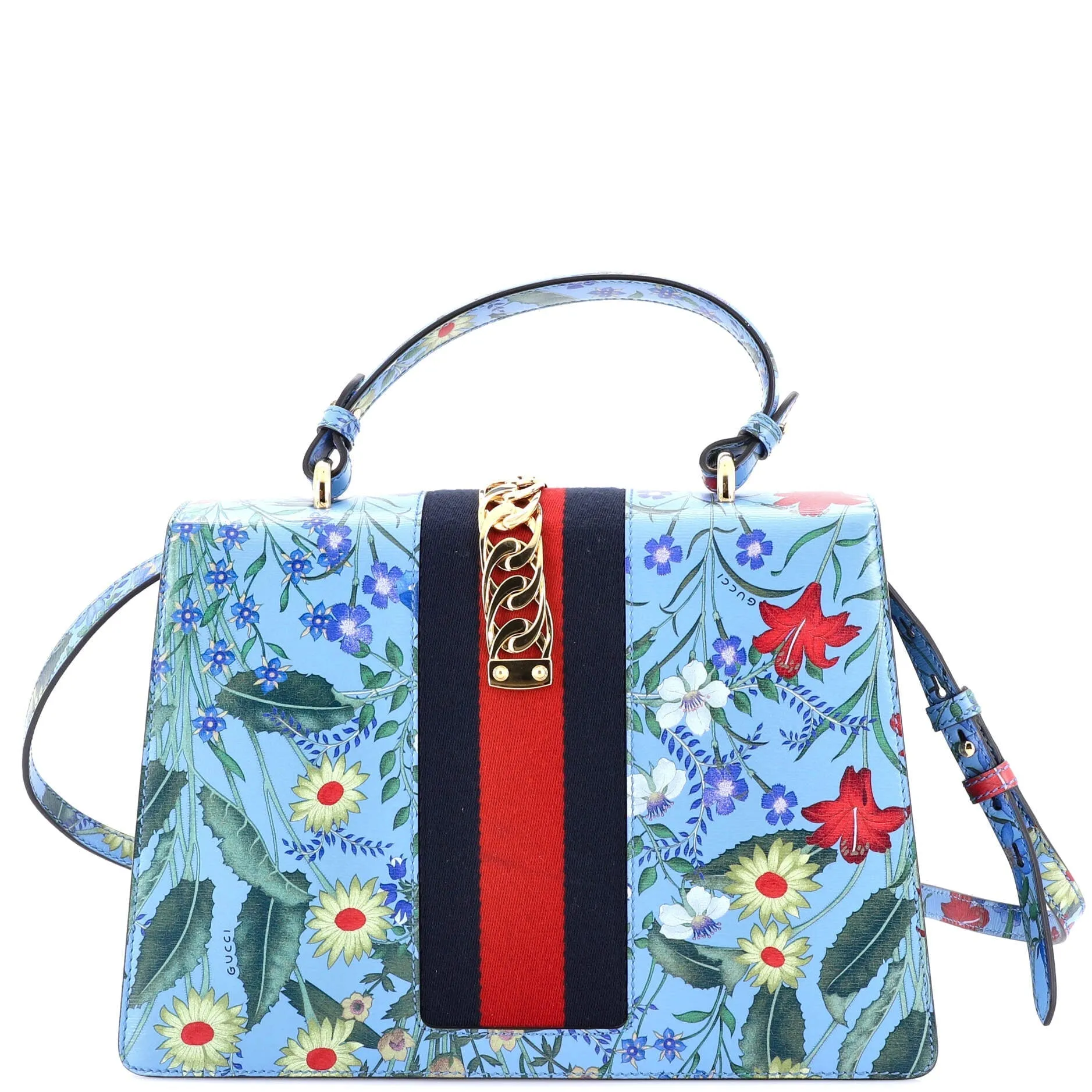 Gucci Sylvie Top Handle Bag Flora