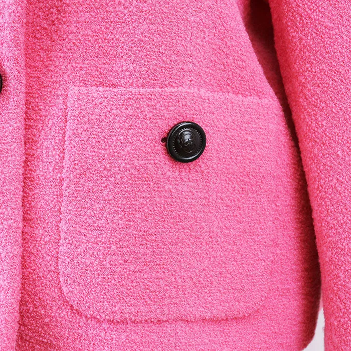 Gucci Tweed GG Interlocking Button Wool Jacket