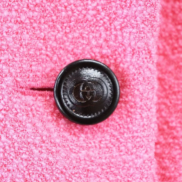 Gucci Tweed GG Interlocking Button Wool Jacket