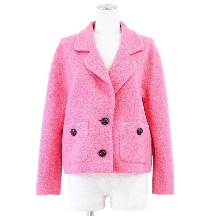 Gucci Tweed GG Interlocking Button Wool Jacket