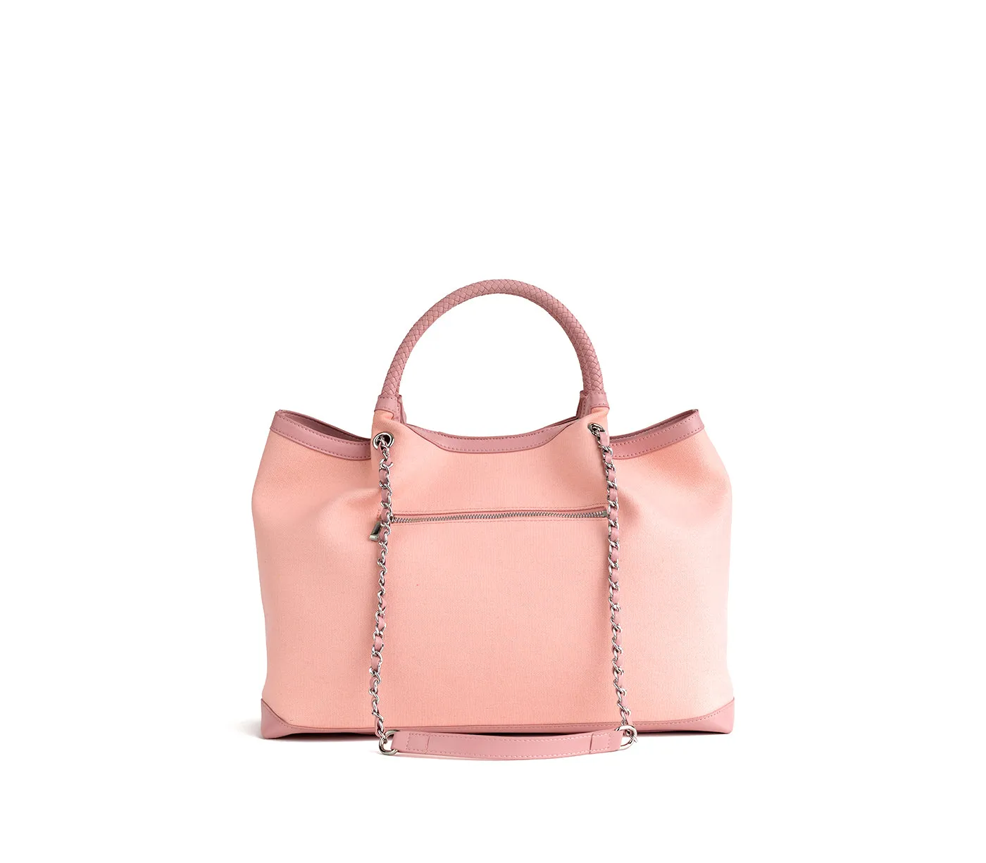 Gunas New York RUTH Light Pink Vegan Canvas Tote