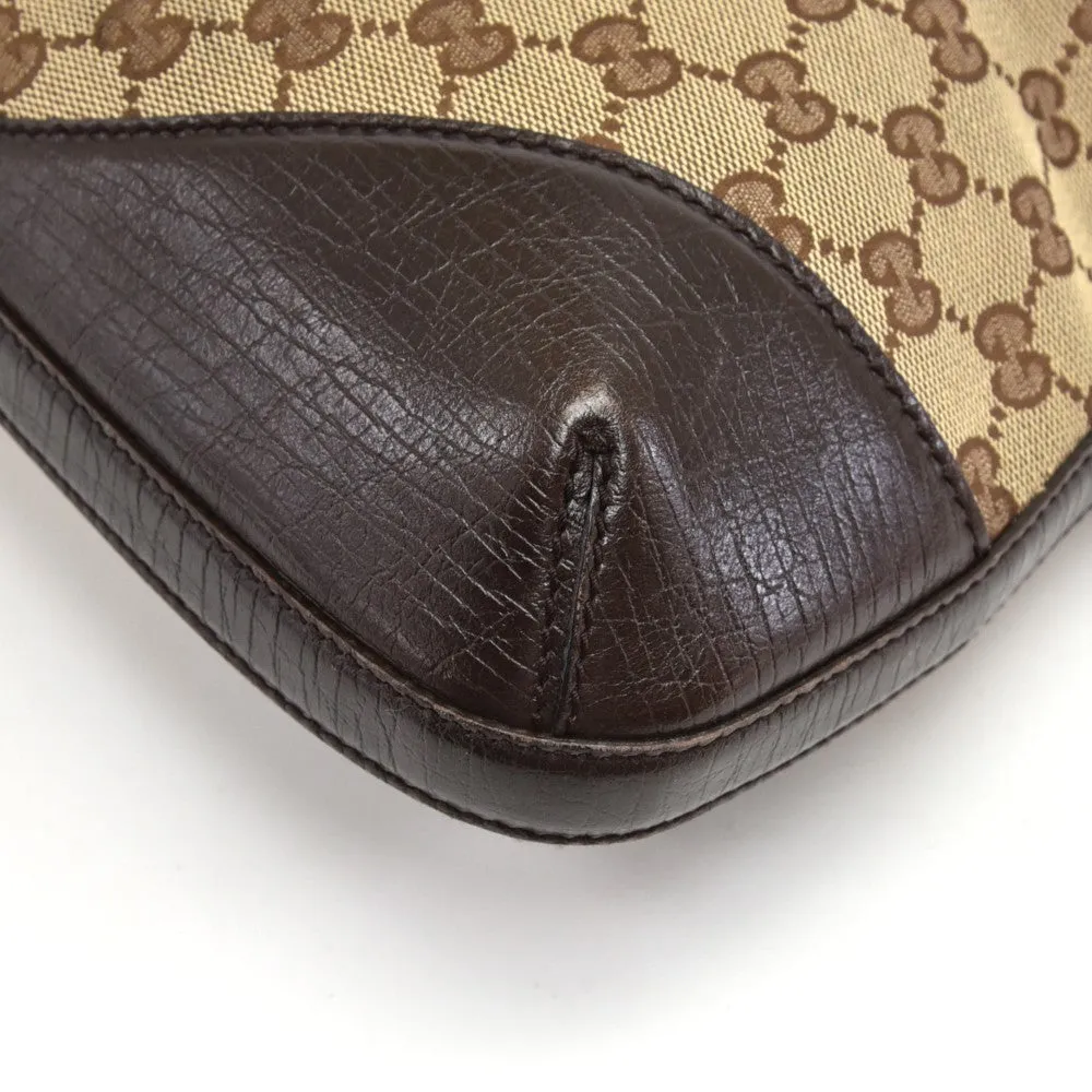 Hasler Monogram Canvas Horsebit Hobo Bag