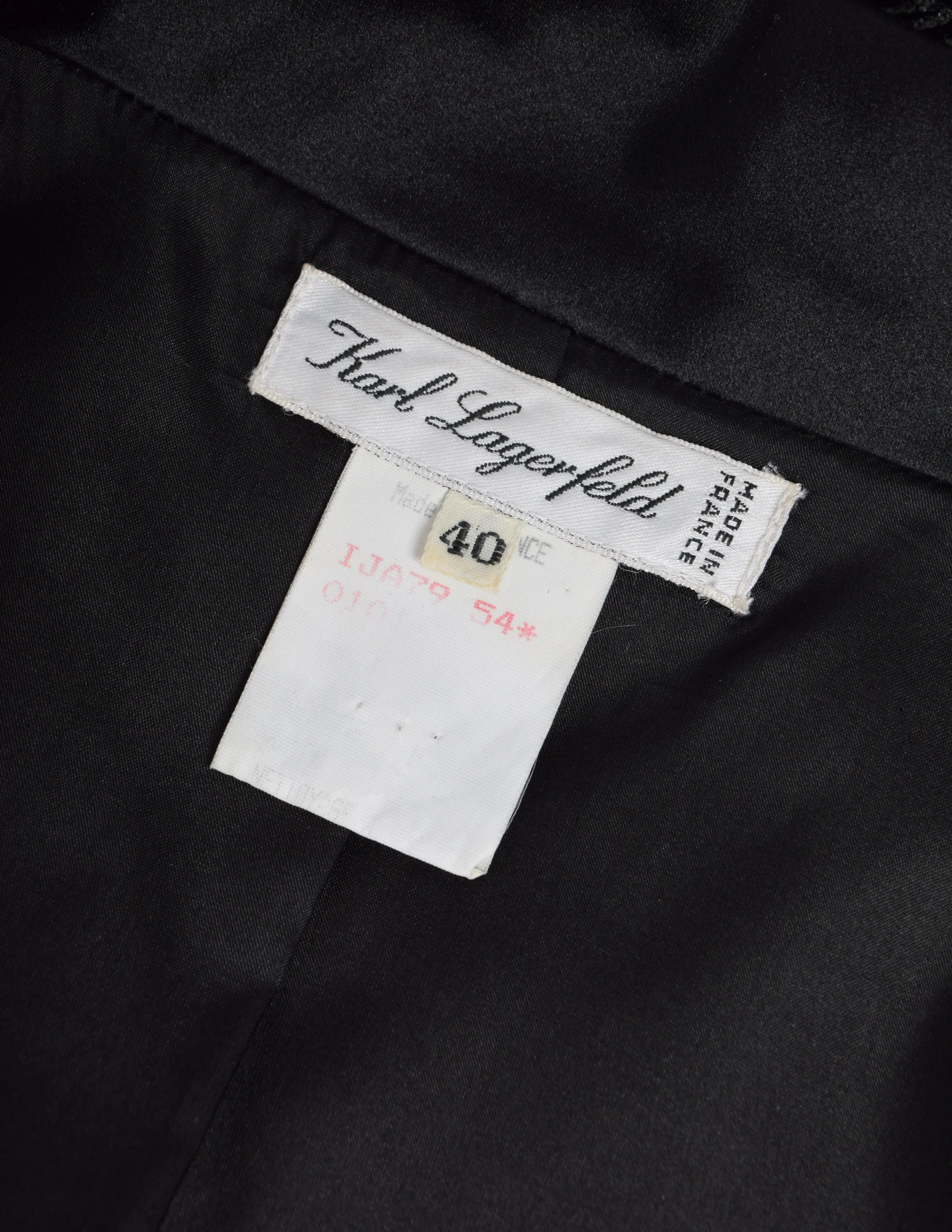 Karl Lagerfeld Vintage AW 1990 Sparkly Foliage Velvet Evening Jacket