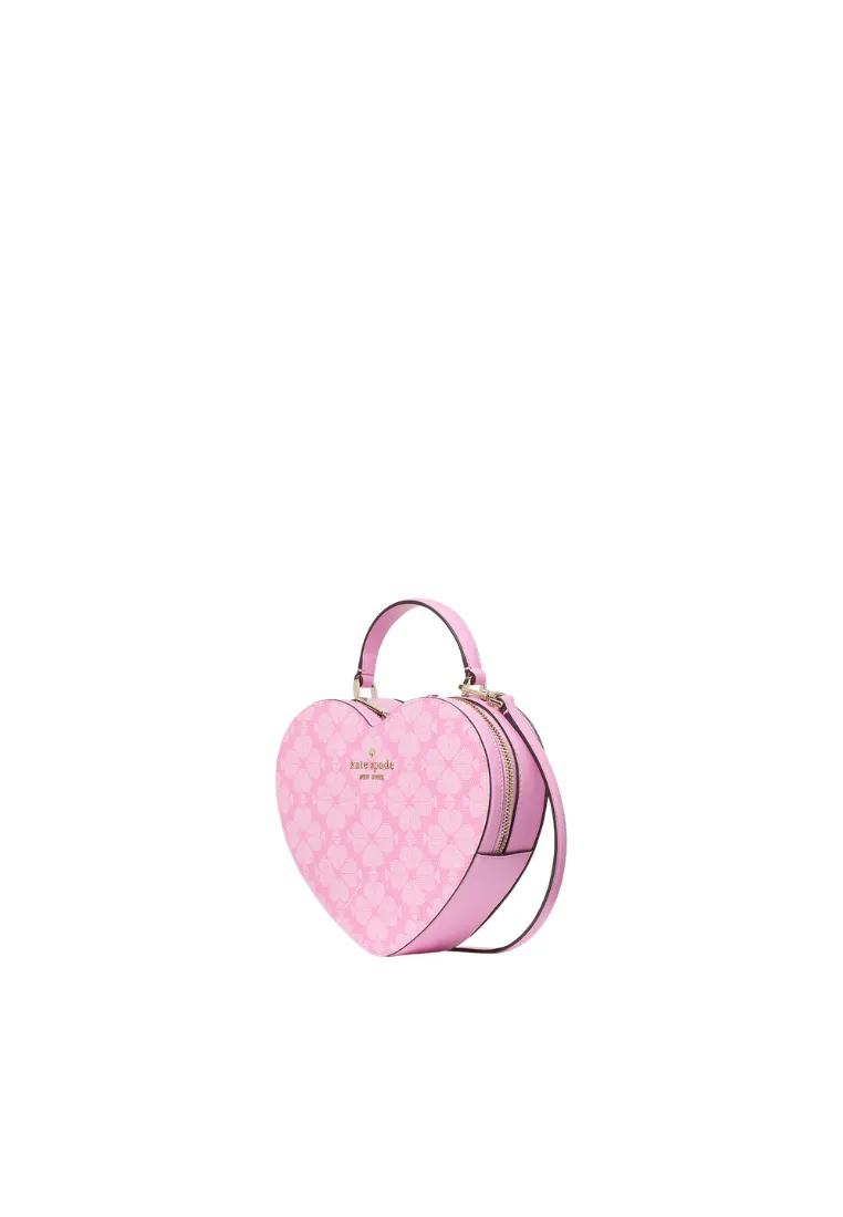 Kate Spade Love Shack Crossbody Bag Spade Flower Heart In Parisian Rose Kk155