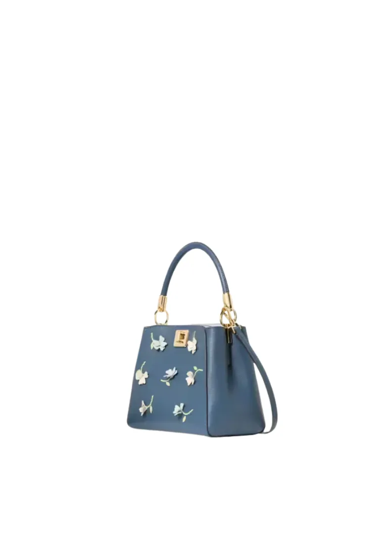 Kate Spade Phoebe Applique Small Top Handle In Blue Stone KK143