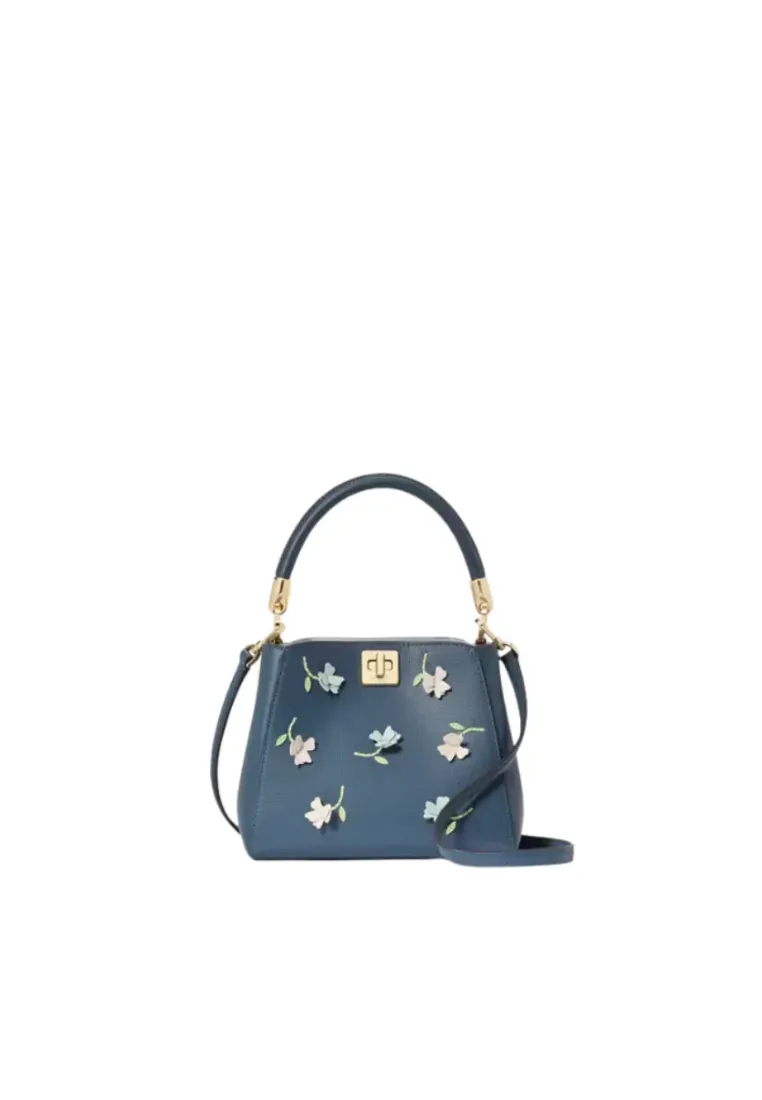 Kate Spade Phoebe Applique Small Top Handle In Blue Stone KK143
