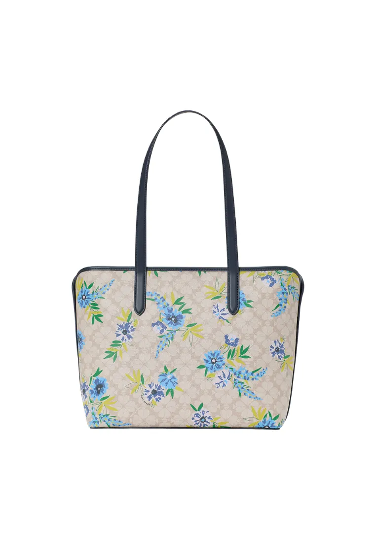 Kate Spade Spade Flower Large Tote Bag In Blazer Blue KL003Z