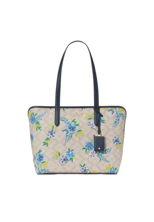 Kate Spade Spade Flower Large Tote Bag In Blazer Blue KL003Z