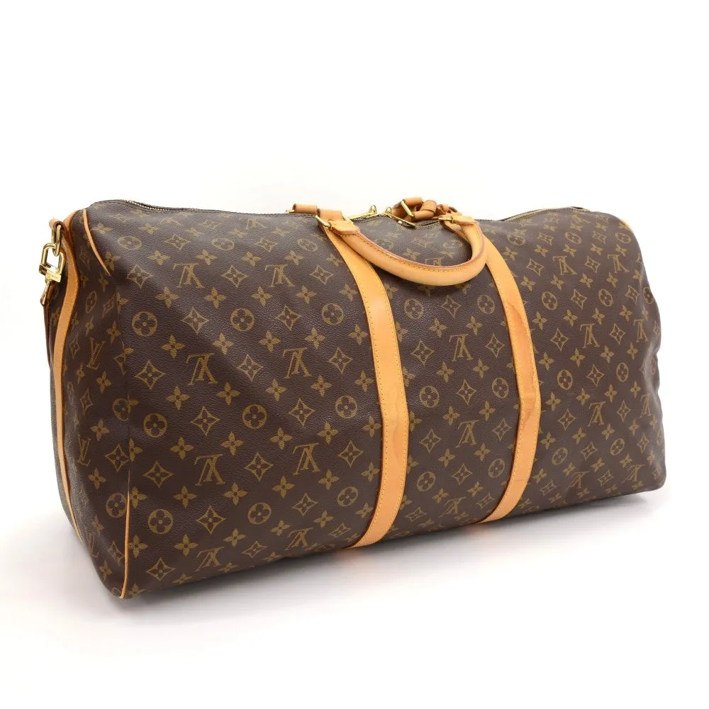 Keepall 60 Bandouliere Monogram Canvas Travel Bag