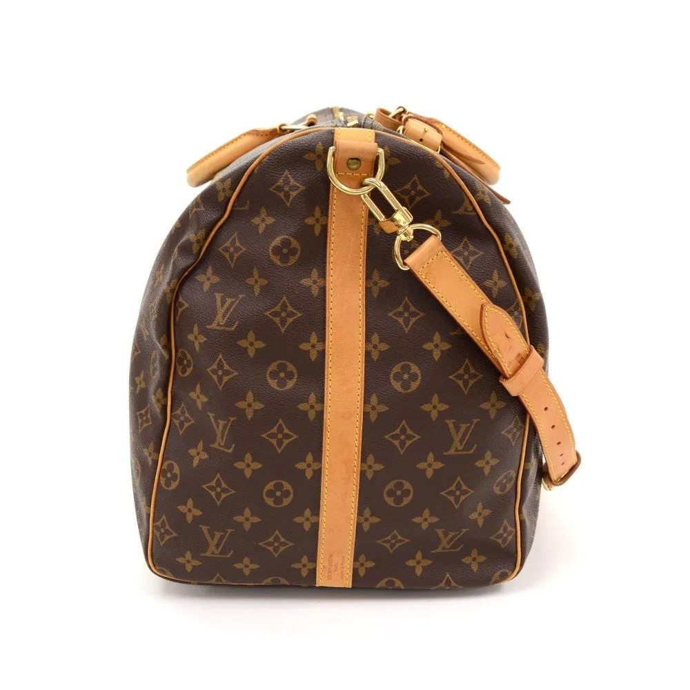 Keepall 60 Bandouliere Monogram Canvas Travel Bag