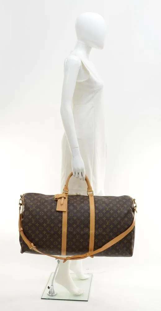 Keepall 60 Bandouliere Monogram Canvas Travel Bag