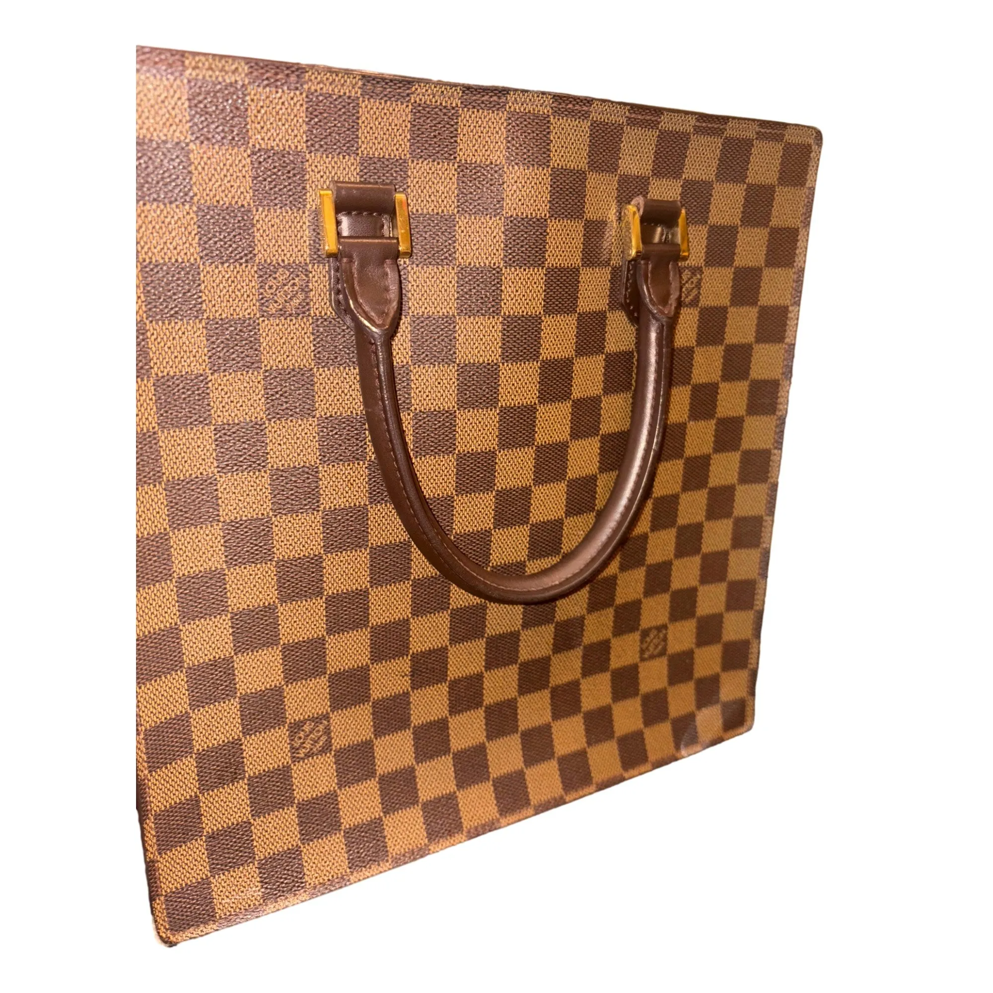 Louis Vuitton Damier Ebene Sac Plat Tote Vintage 1997