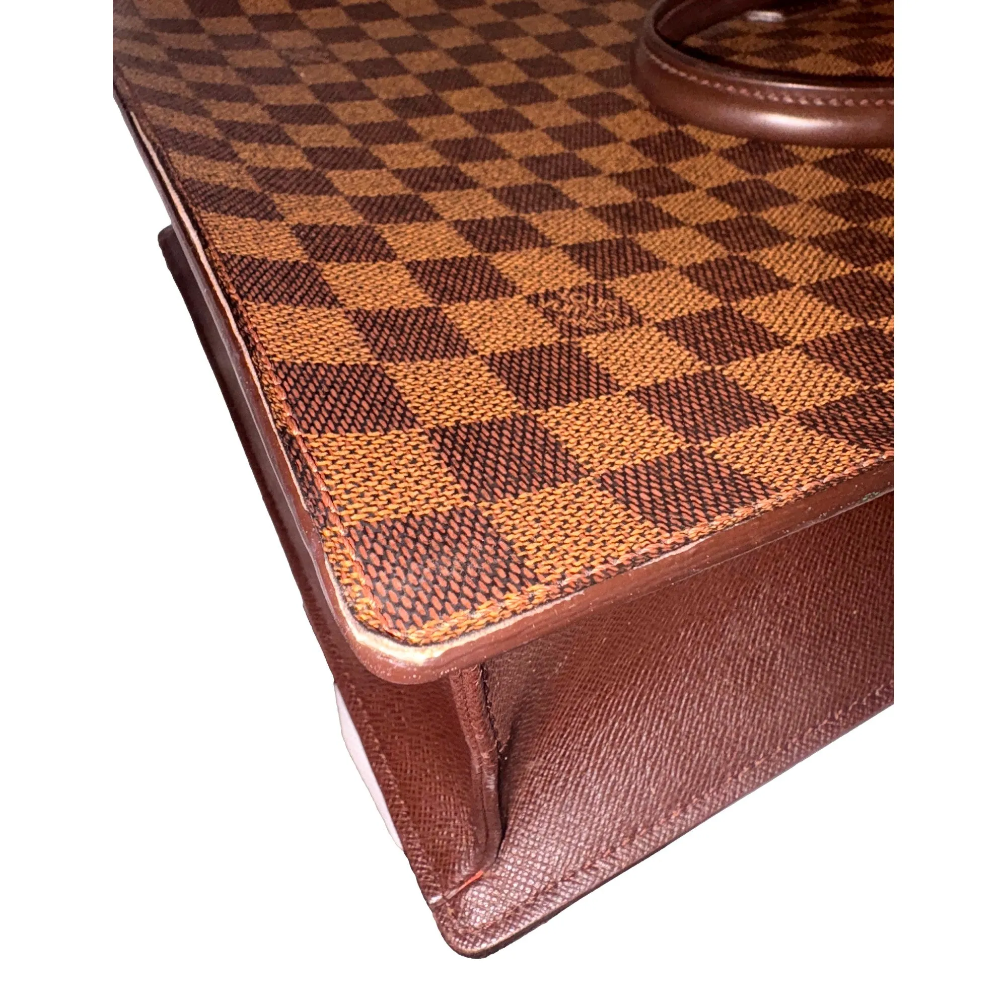 Louis Vuitton Damier Ebene Sac Plat Tote Vintage 1997