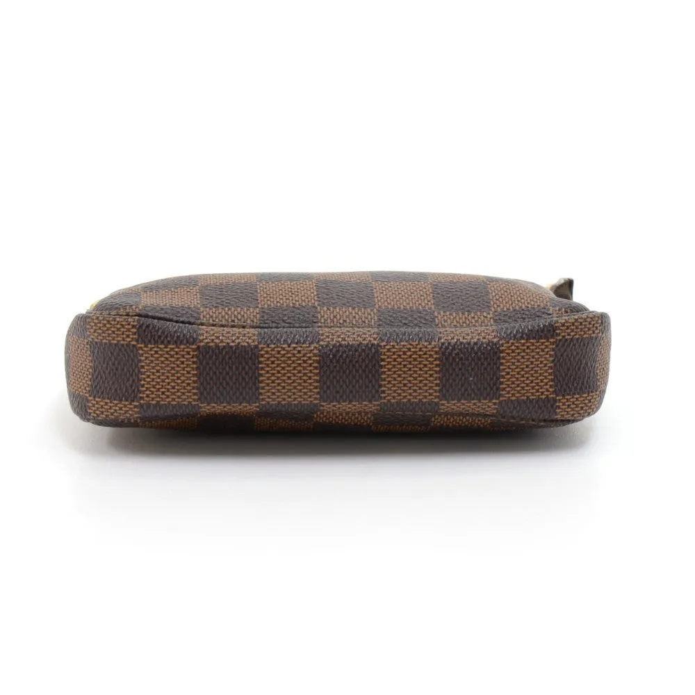 Mini Pochette Accessoires Damier Ebne Canvas Evening Bag