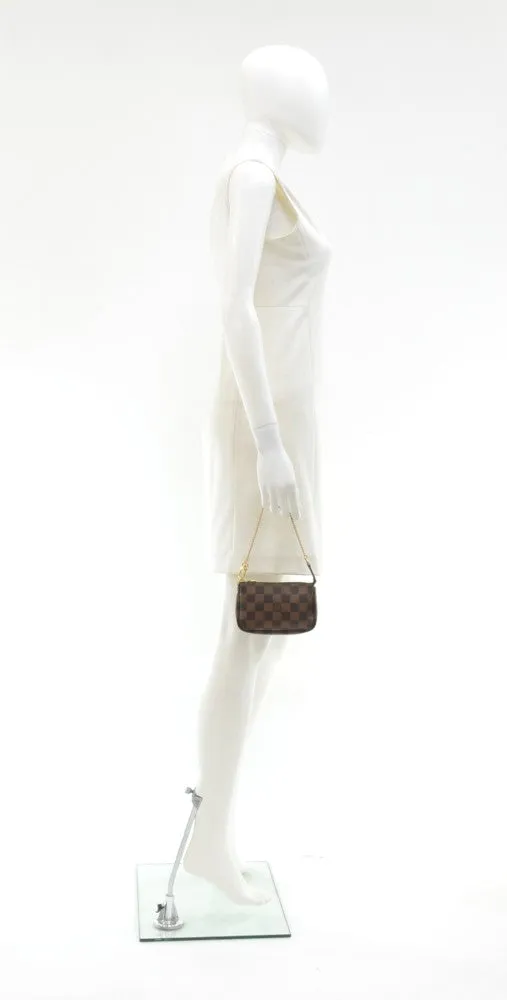 Mini Pochette Accessoires Damier Ebne Canvas Evening Bag