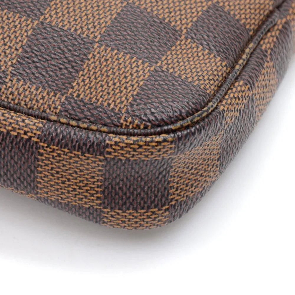 Mini Pochette Accessoires Damier Ebne Canvas Evening Bag