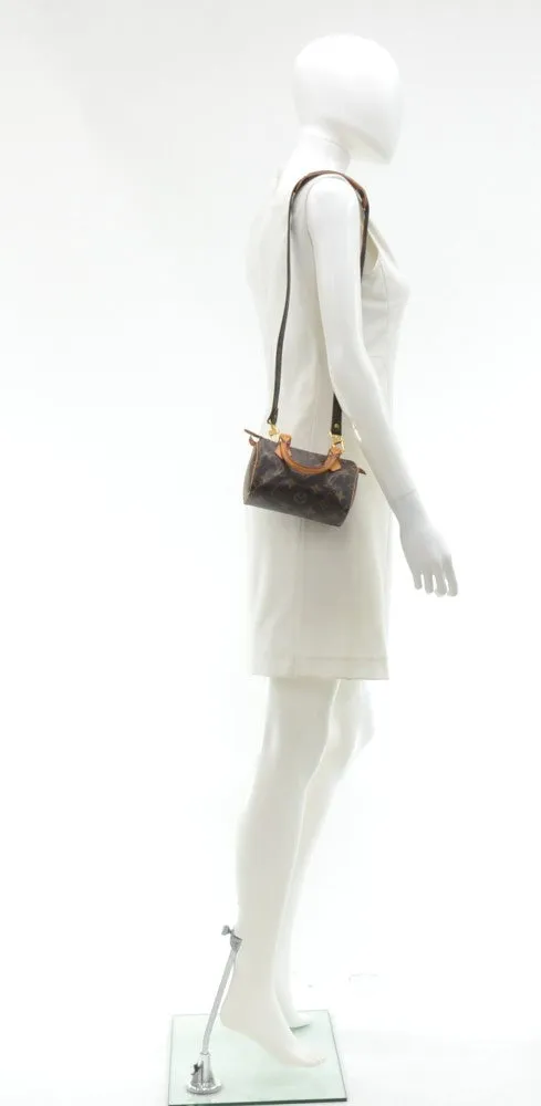 Mini Speedy Sac HL Monogram Canvas Handbag with Strap