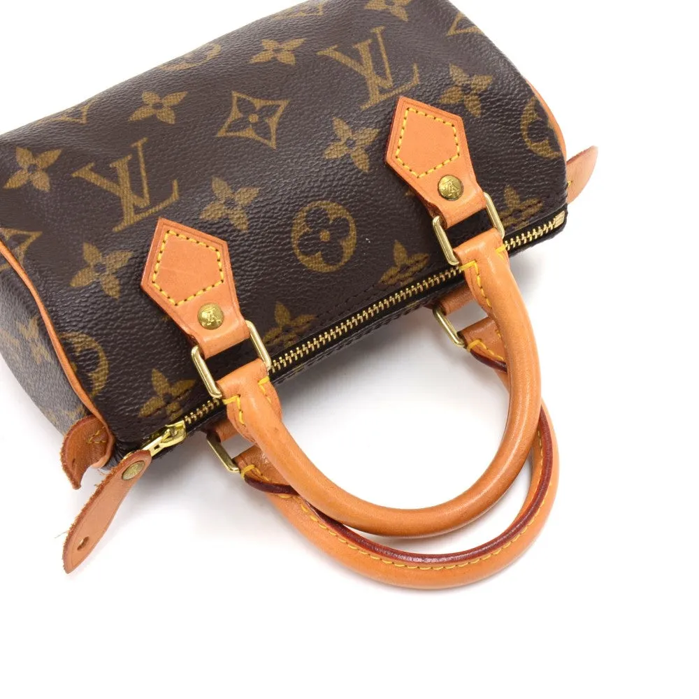 Mini Speedy Sac HL Monogram Canvas Handbag with Strap