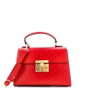 Padlock Top Handle Bag Guccissima