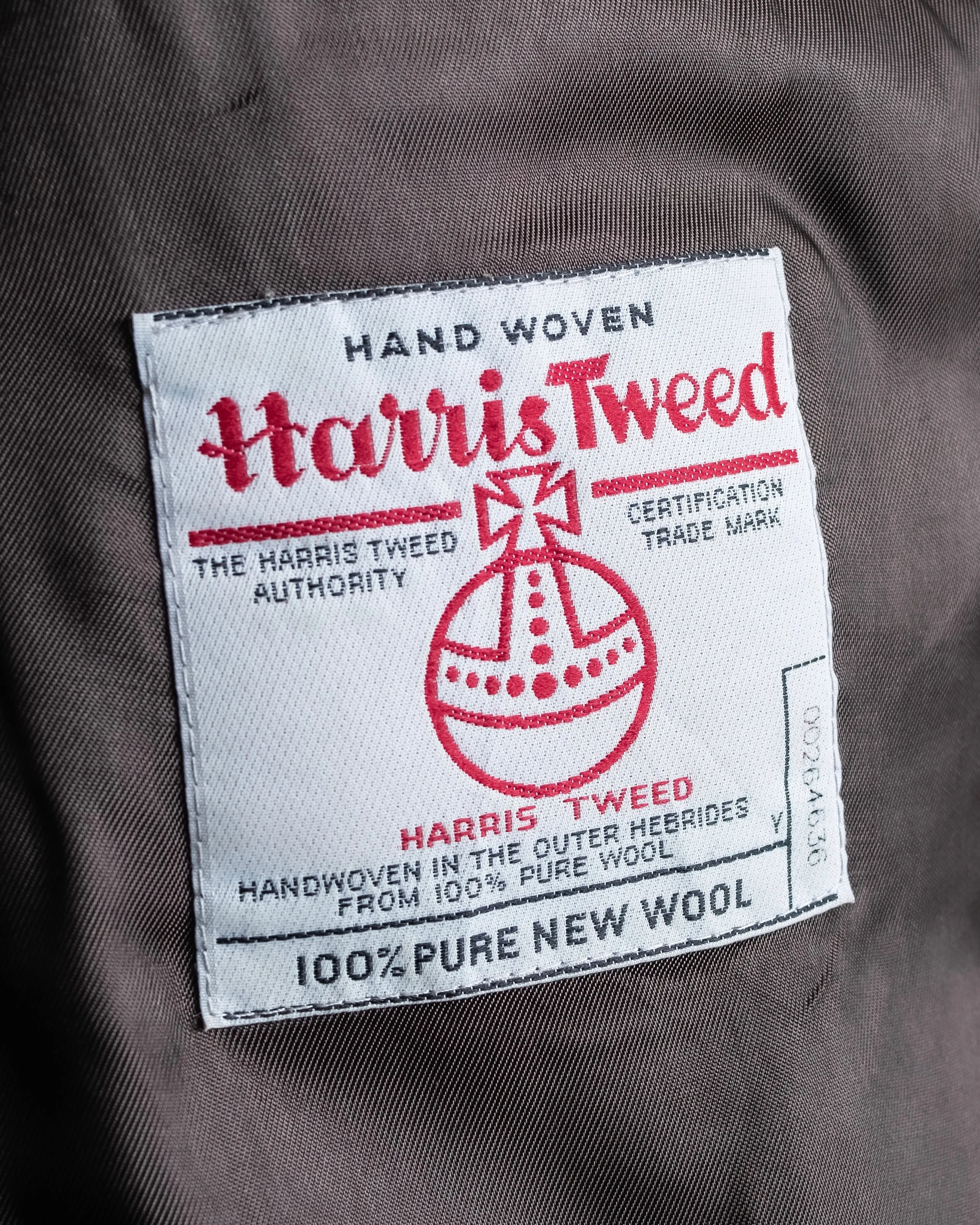 "HARRIS TWEED" Oversized herringbone tailored jacket