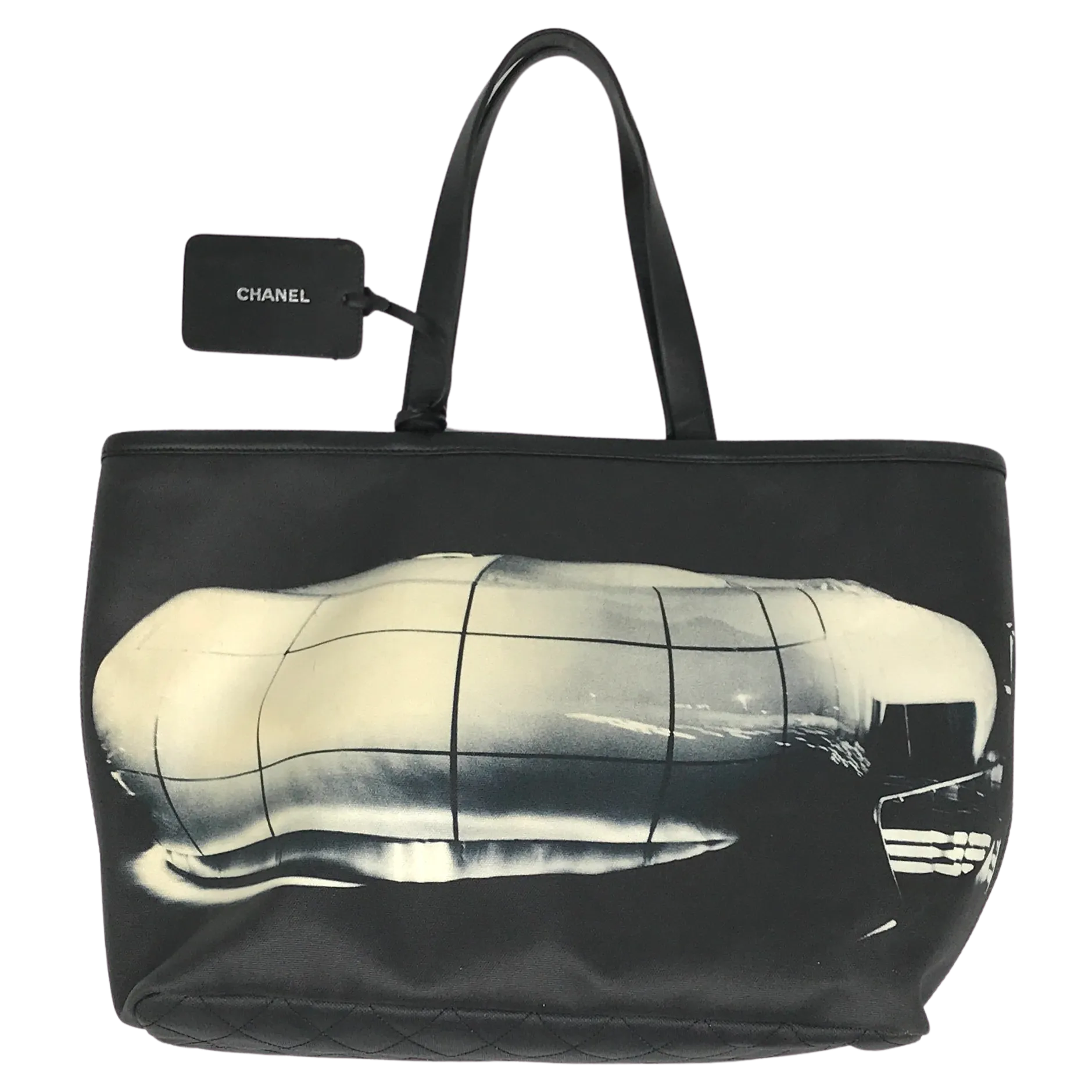 Vintage Chanel Karl Lagerfeld Le Mobile Art Tote